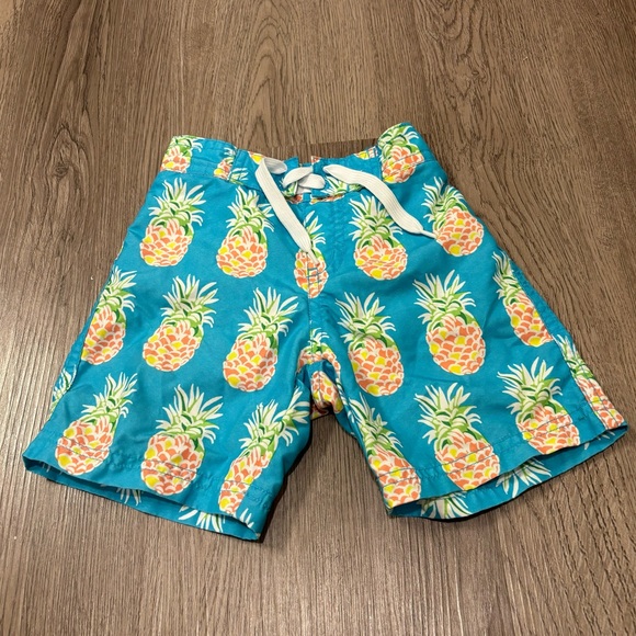 Janie and Jack Other - Janie And Jack Swim Trunks Blue/Pink Pineapple Mesh Lined Baby 18-24 Months